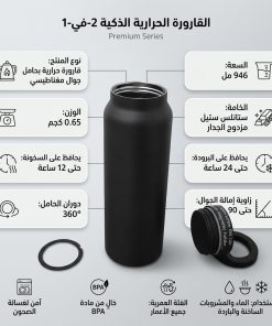 ⁦زجاجة مياه بحامل جوال مغناطيسي⁩ - الصورة ⁦3⁩