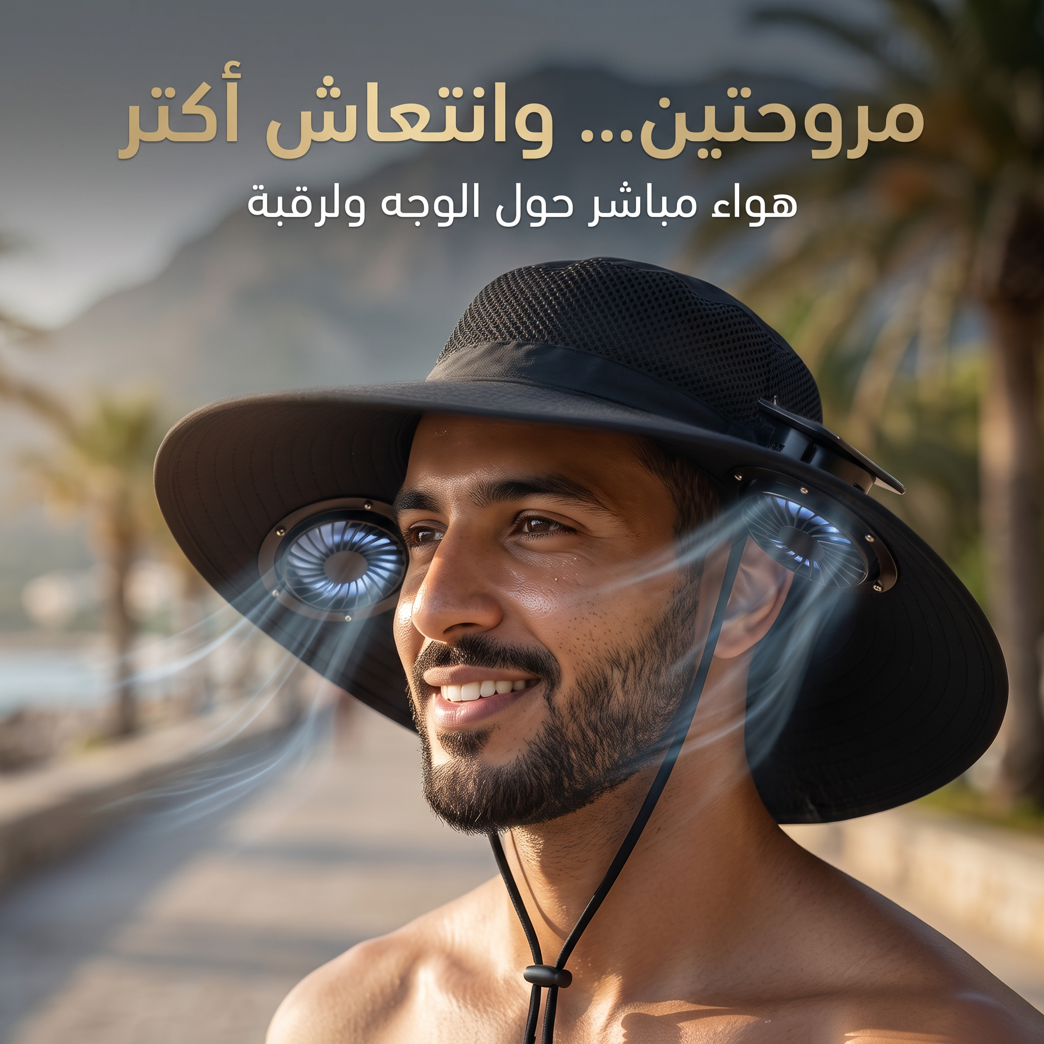 قبعة بالطاقة الشمسية ضمان عام - الصورة 2