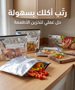 ⁦كياس حفظ المجمدات ألمنيوم بسحاب( 24 كيس)⁩ - الصورة ⁦4⁩
