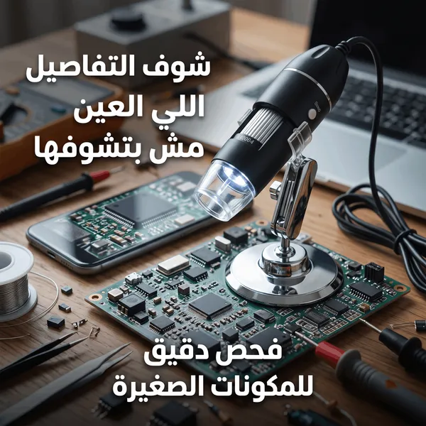 portable hd digital microscope USB electronic magnifier ضمان عام - الصورة 7