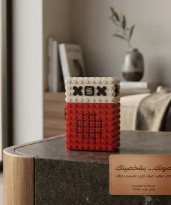 ⁦مكبر صوت بلوتوث محمول بتصميم مكعبات ليغو ضمان عام⁩ - الصورة ⁦2⁩