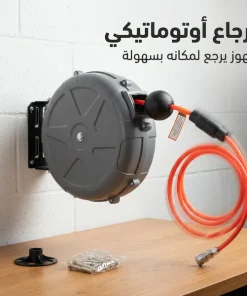 بكرة خرطوم قابلة للتثبيت على الحائط بطول 33 قدمًا - الصورة 5