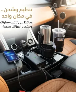 محول كهرباء السيارة DENX 300 وات + حامل أكواب للسيارة - الصورة 7