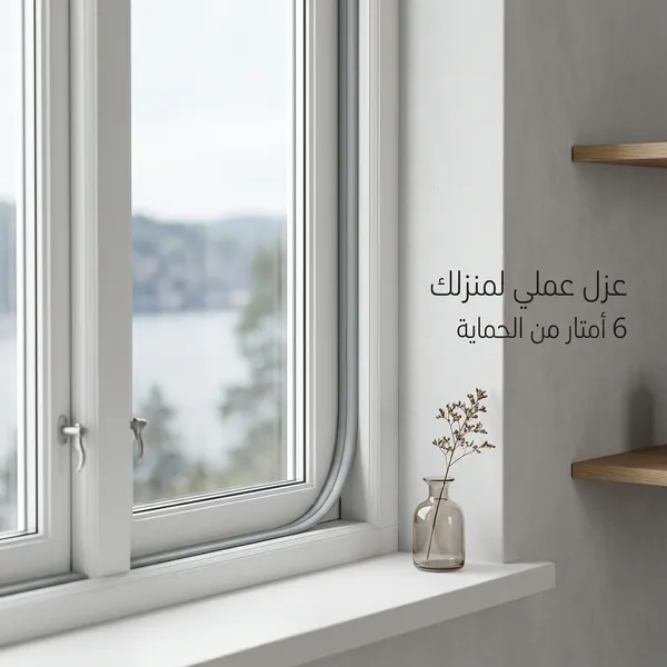 شريط مطاطي عازل للأبواب والنوافذ مانع للغبار والاتربة والماء - الصورة 2