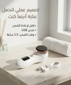 أدوات باديكير منزلية: جهاز كهربائي للعناية بالقدمين وإزالة الجلد الميت ومسامير القدم (الكالو) - الصورة 3