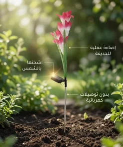 Alternative view of زهور زينة بالطاقة الشمسية تضيء