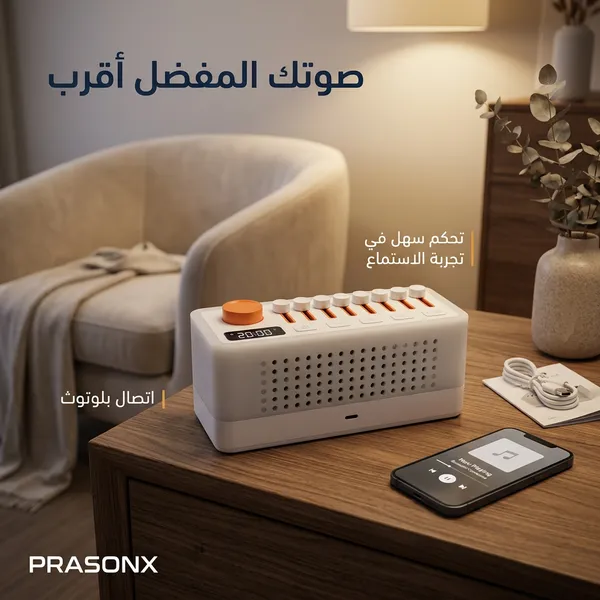 جهاز أصوات طبيعية مع إضاءة LED دافئة وبلوتوث – 8 أصوات مهدئة و256 خيار صوتي ومؤقت نوم وتحكم بالصوت للنوم والاسترخاء - الصورة 2