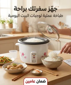 طباخ الأرز الكهربائي من أولمبيا بضمان عامين