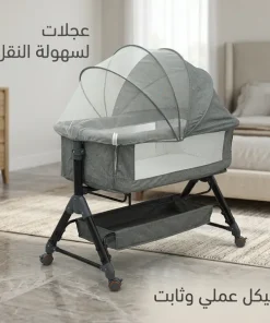 سرير هزاز للنوم، ومهد وأرجوحة مريحة للرضع - الصورة 6