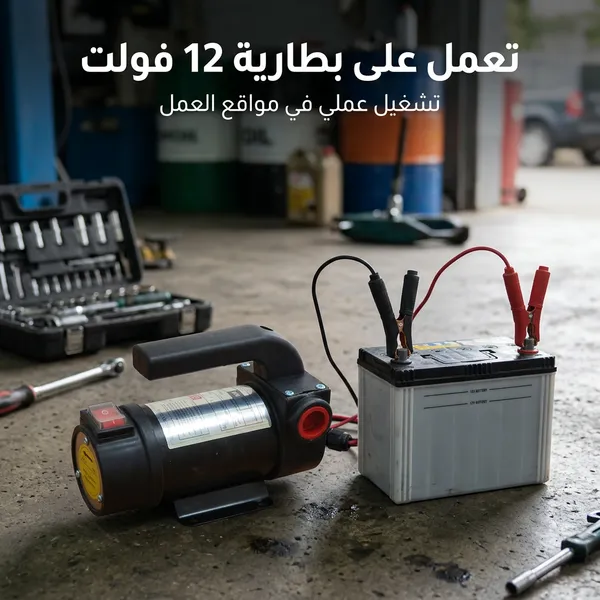 مضخة شفط ديزل محمولة تعمل بتيار مستمر 12 فولت - الصورة 2