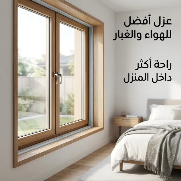 شريط مطاطي عازل للأبواب والنوافذ مانع للغبار والاتربة والماء - الصورة 5