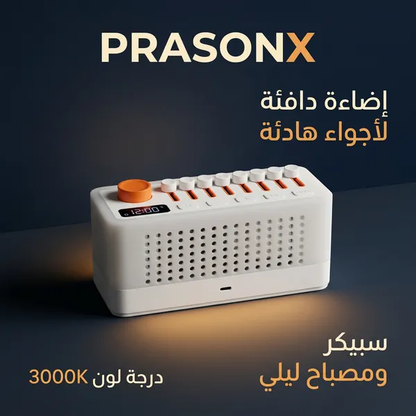 جهاز أصوات طبيعية مع إضاءة LED دافئة وبلوتوث – 8 أصوات مهدئة و256 خيار صوتي ومؤقت نوم وتحكم بالصوت للنوم والاسترخاء - الصورة 6