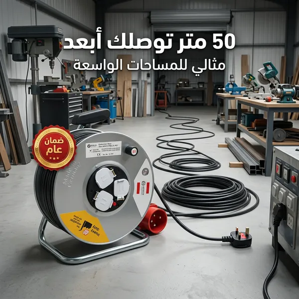 بكرة سلك 50 متر بمشترك ضمان عام - الصورة 3