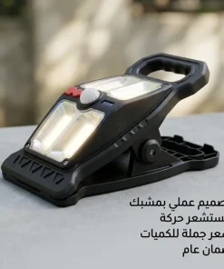 ⁦كشاف شمسي بمشبك 4 رؤوس بمستشعر حركة وشحن USB⁩ - الصورة ⁦5⁩